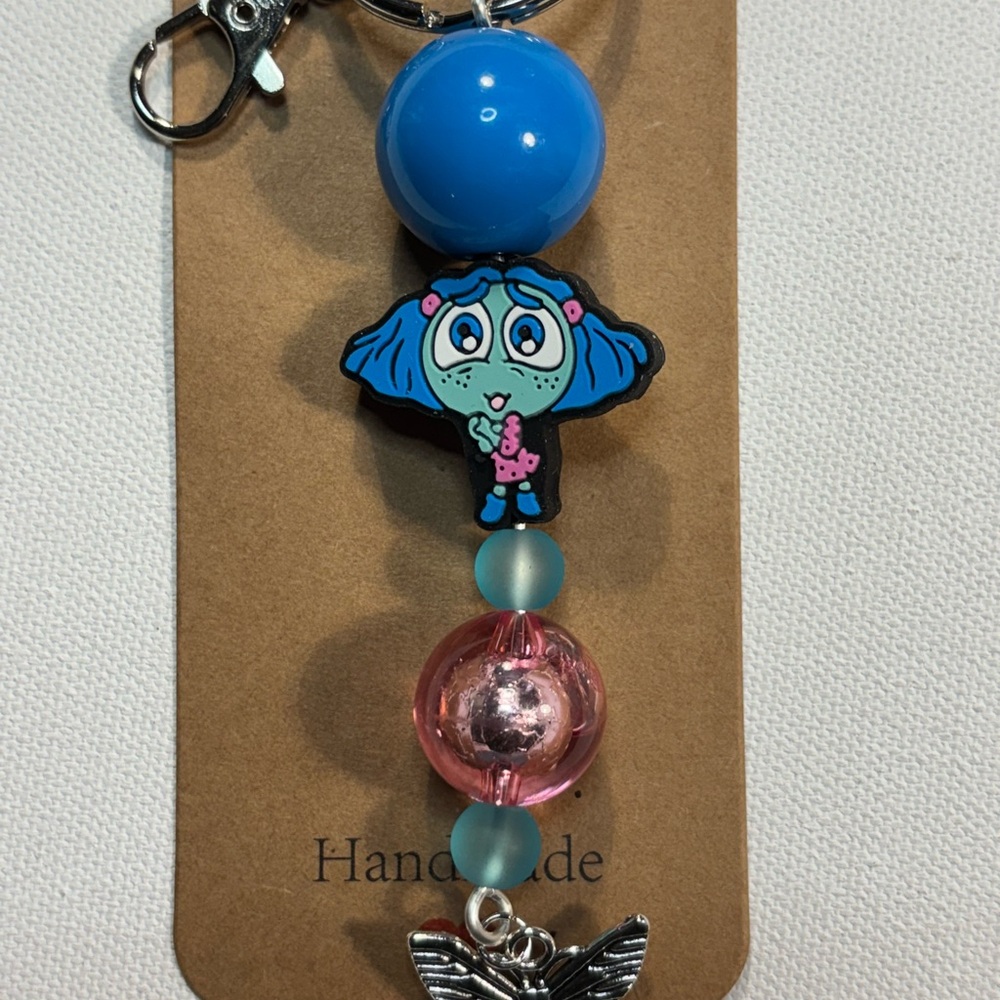 Blue and Pink Envious Keychain/Purse Charm